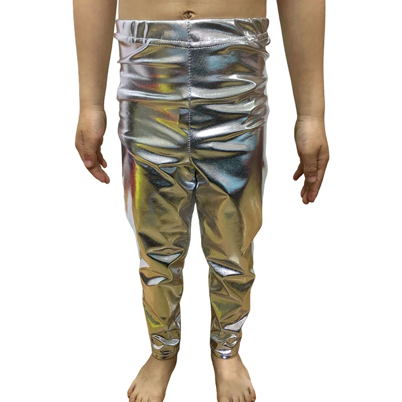 Long-length pants, shiny leather, jazz dance,  modern dance, hip-hop performance, stretchable pants for both men and women.