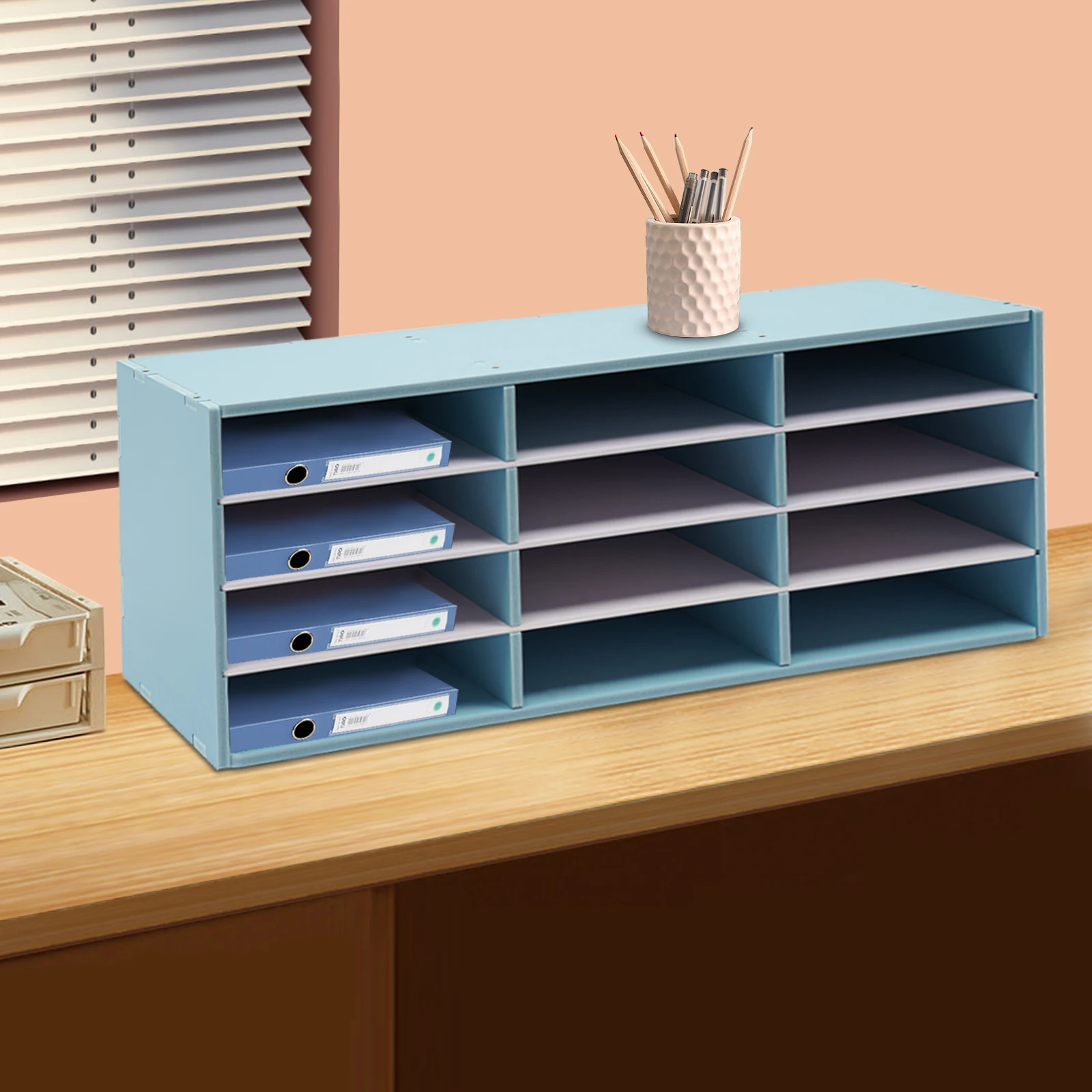 

NEW Mail Sorter Organizer, Countertop Literature Organizer, Student Mailbox for Classroom