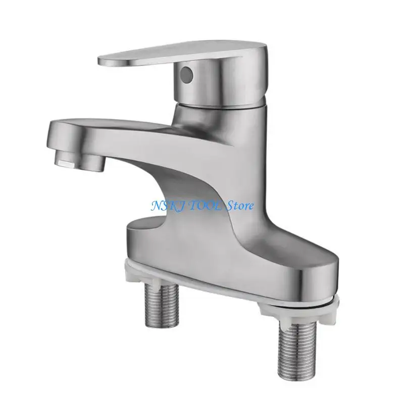 L8RC Bathroom Sink Faucet Retro Hot Cold Water Mixing Basins Faucet for Household
