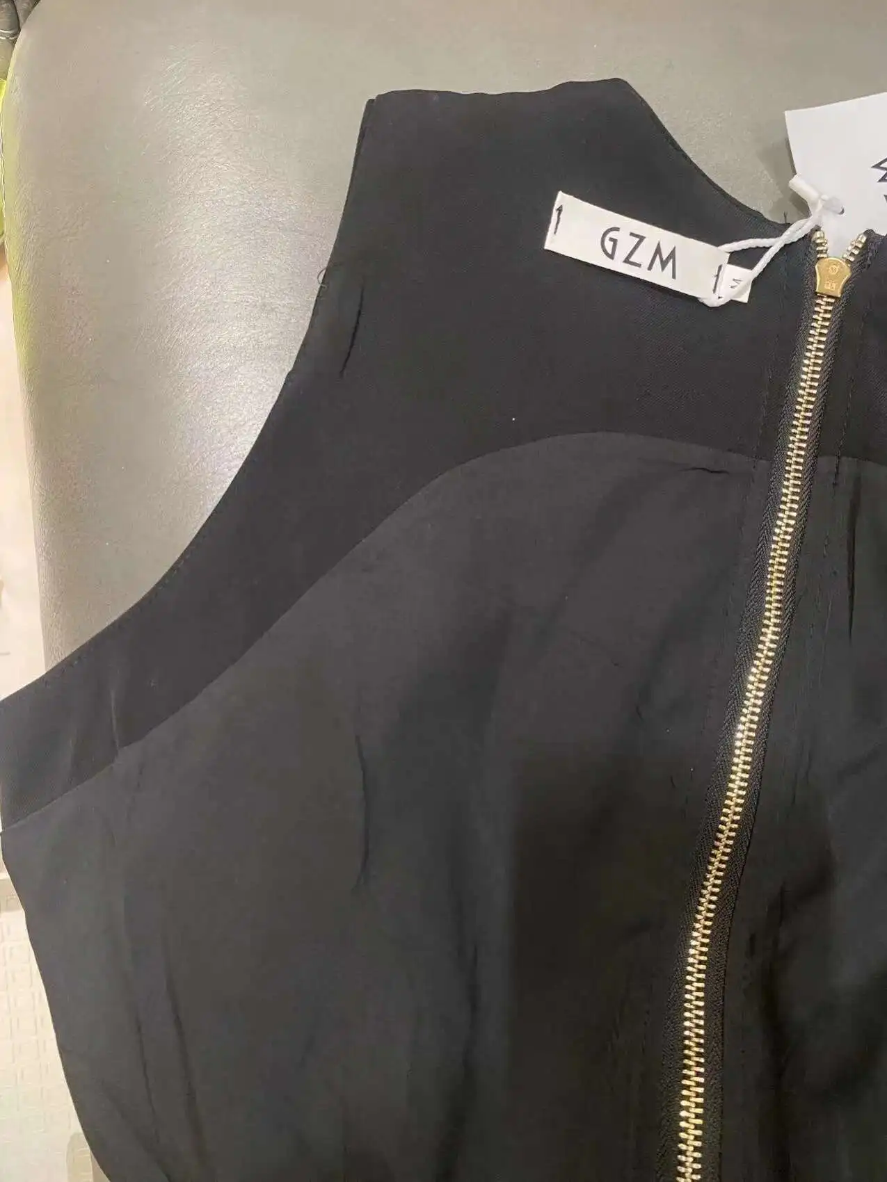 Summer Autumn Notched Vest Suit Coat Blazer Dress Women Back Zipper Double Breasted Golden Button A Line Short Dresses Work Wear