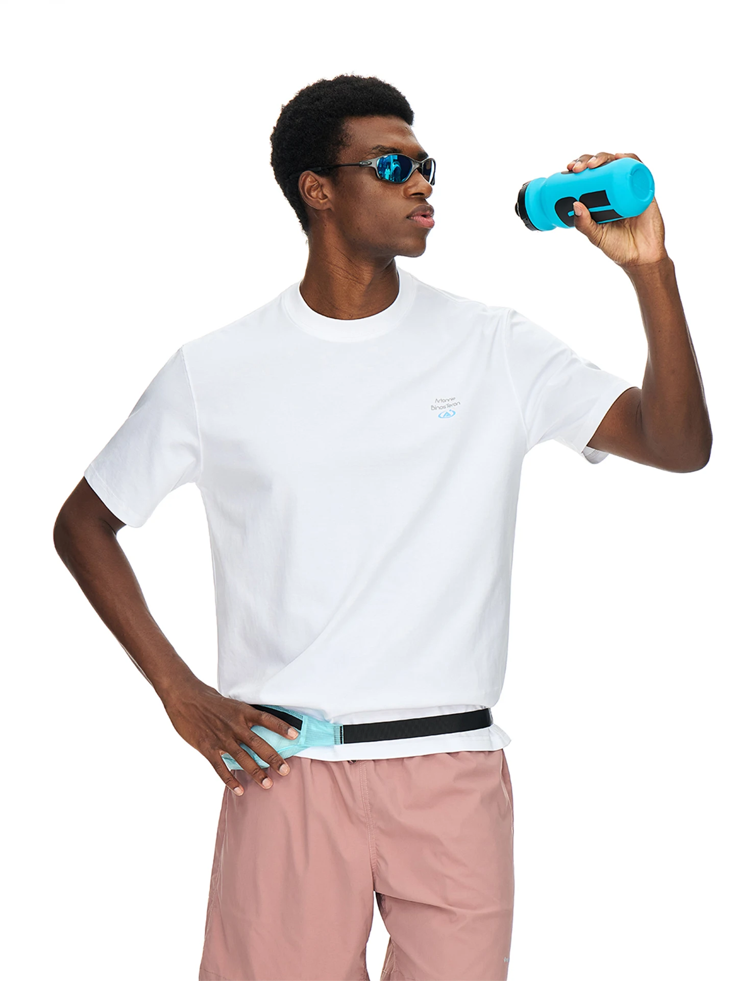 ARTANNIE Men's Loose Fit Short Sleeve T-Shirt Quick Dry Cool Feeling Printed Casual Top for Summer Outdoor Travel Hiking