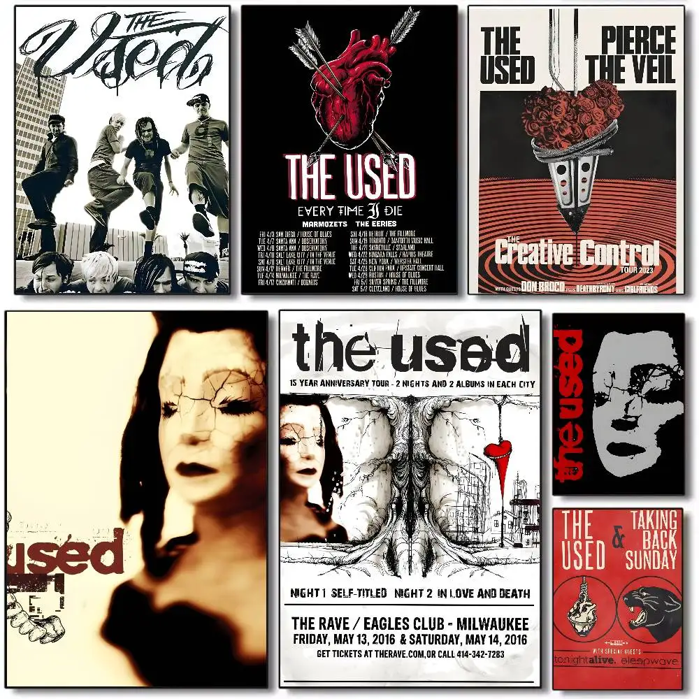 American Rock Band The Used poster Art HD canvas advanced aesthetic Printing Paper Wall Art for Living Room Home Decor