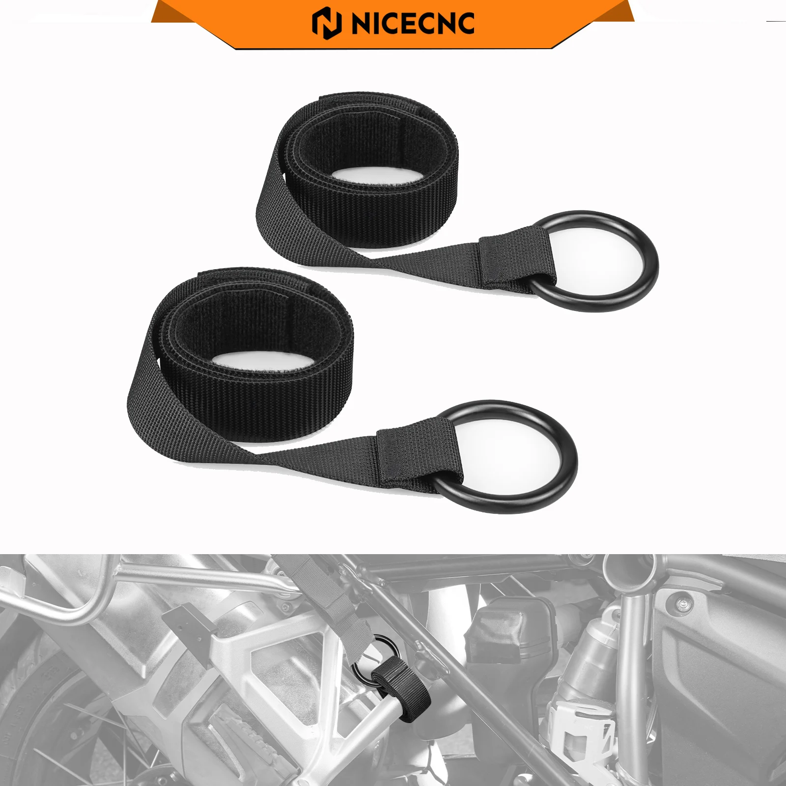 NICECNC Luggage Tie Down Straps For Husqvarna TE300 FE350 FE450 FE501 TE250 FE250 TX300 TC125 TC250 FC250 FC350 FC450 FX 350 450