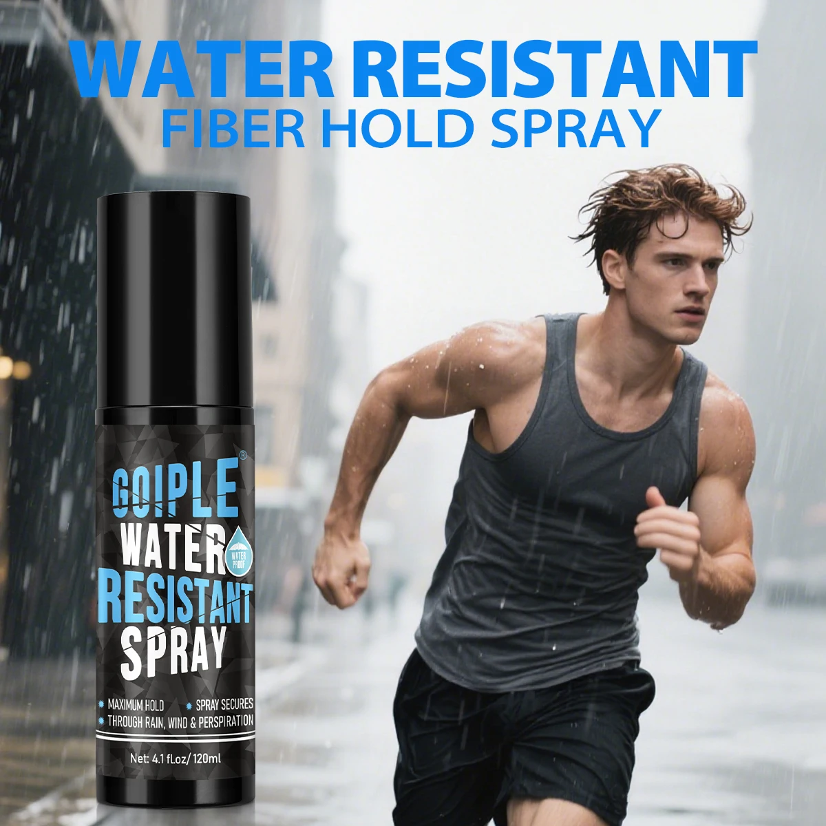 

120ml Hair Fiber Water Resistant Spray New Hair-Building Style Holding Mist Strong Fixing Quick Disposable Hair Fiber Hold Spray