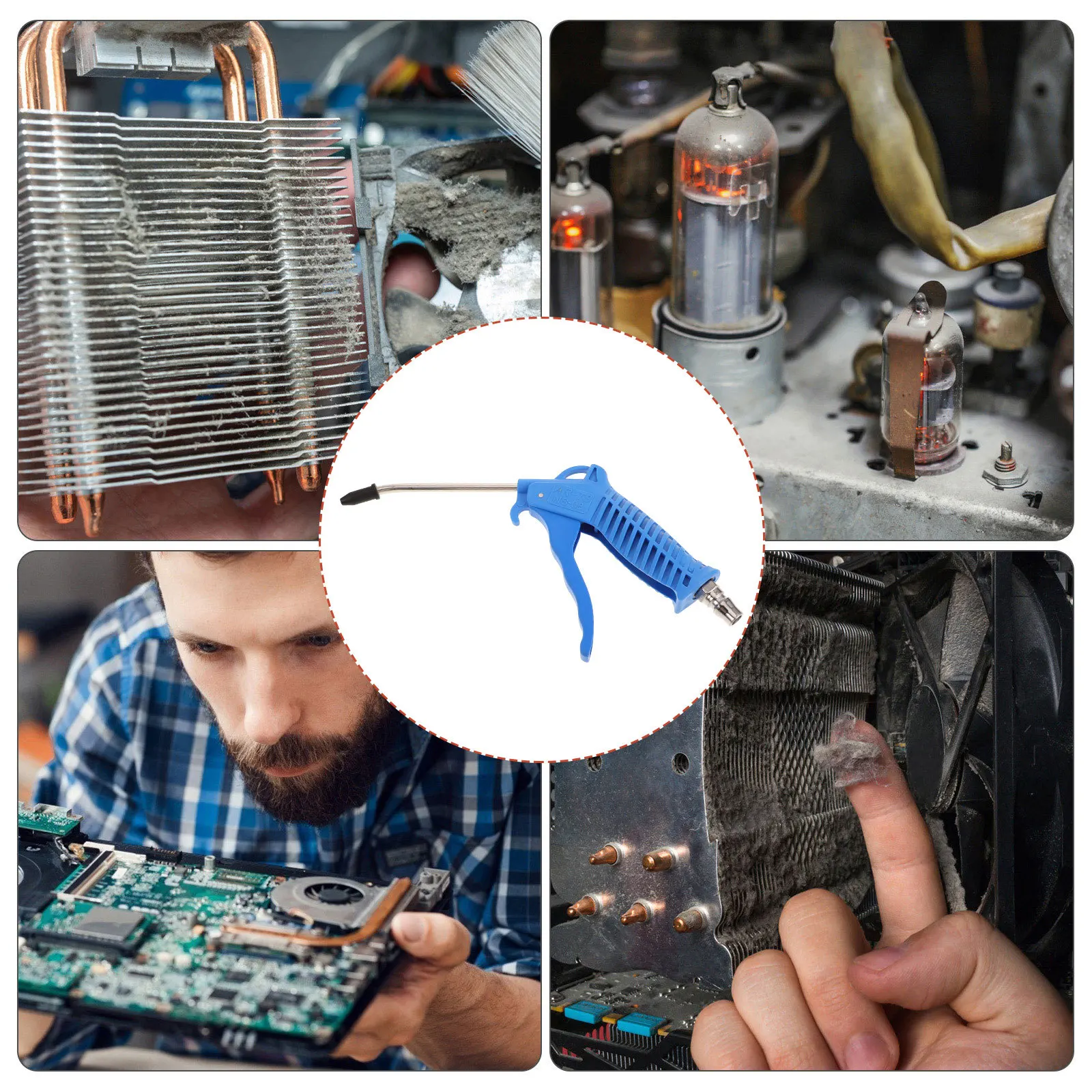 

Industrial Air Blows Duster Set Metal Long Nozzle Pneumatic Tool for Dust Removal Workshop Garage Air Compressor Accessories