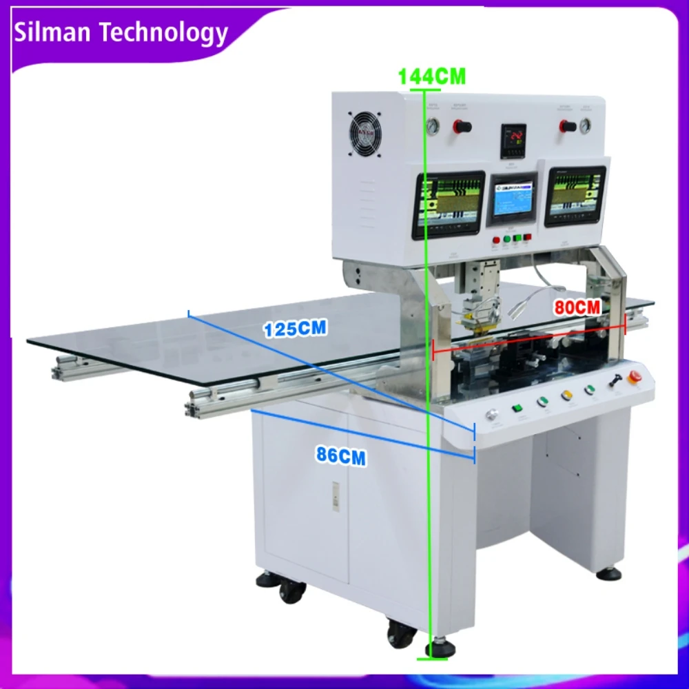 Silman ST-100SS COF Bonding Machine Single Head Hot Press Pulse For Repairing COG FPC ACF TV Screen LCD Laptop Monitor