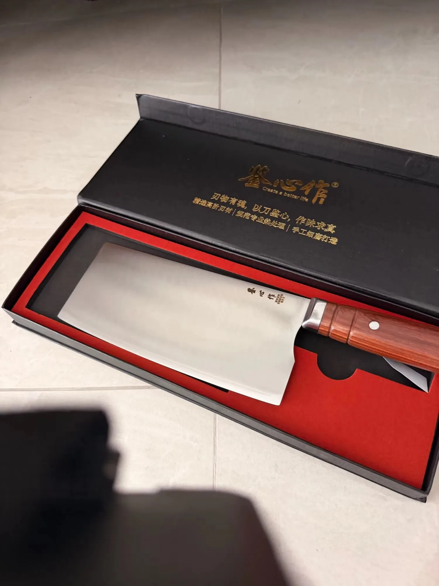 7 Inch Slicing Knife SG2 Powder High-Speed Steel Core Sanmai-gawari Blade Wood Handle Chef Cleaver Handmade Forged Kitchen Knife