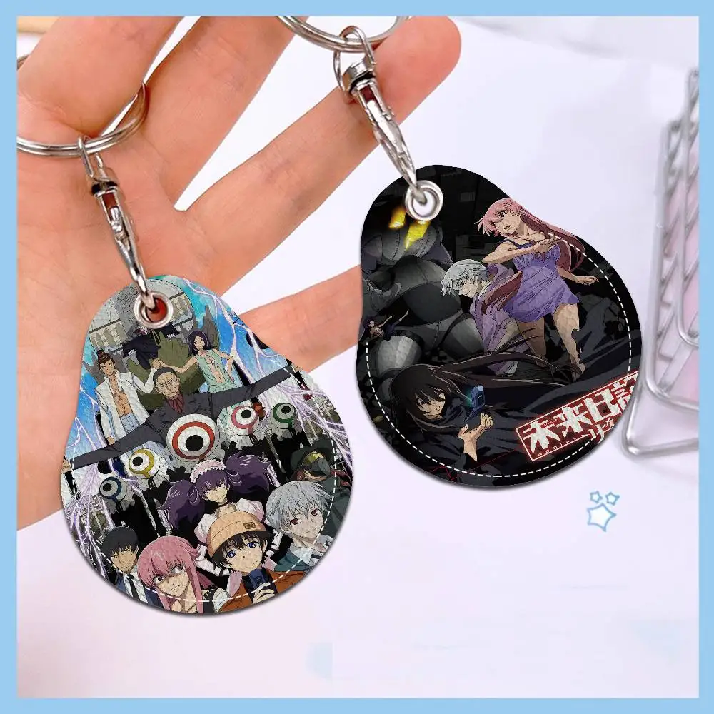 أنيمي الشكل ميراي نيكي المستقبل مذكرات الباب التحكم في الوصول المفاتيح فندق الأسرة الوصول مفاتيح الغطاء الواقي بطاقة الهوية الموجودة في قاعدة المفتاح #1