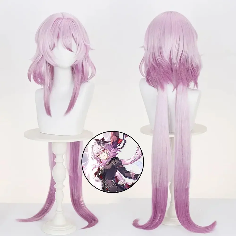 هونكاي ستار السكك الحديدية 7 مارس شعر مستعار تأثيري 7th Evernight شعر مستعار تأثيري Nocterna الشعر الطويل Comicon Hallowmas الزي لعب الأدوار #1