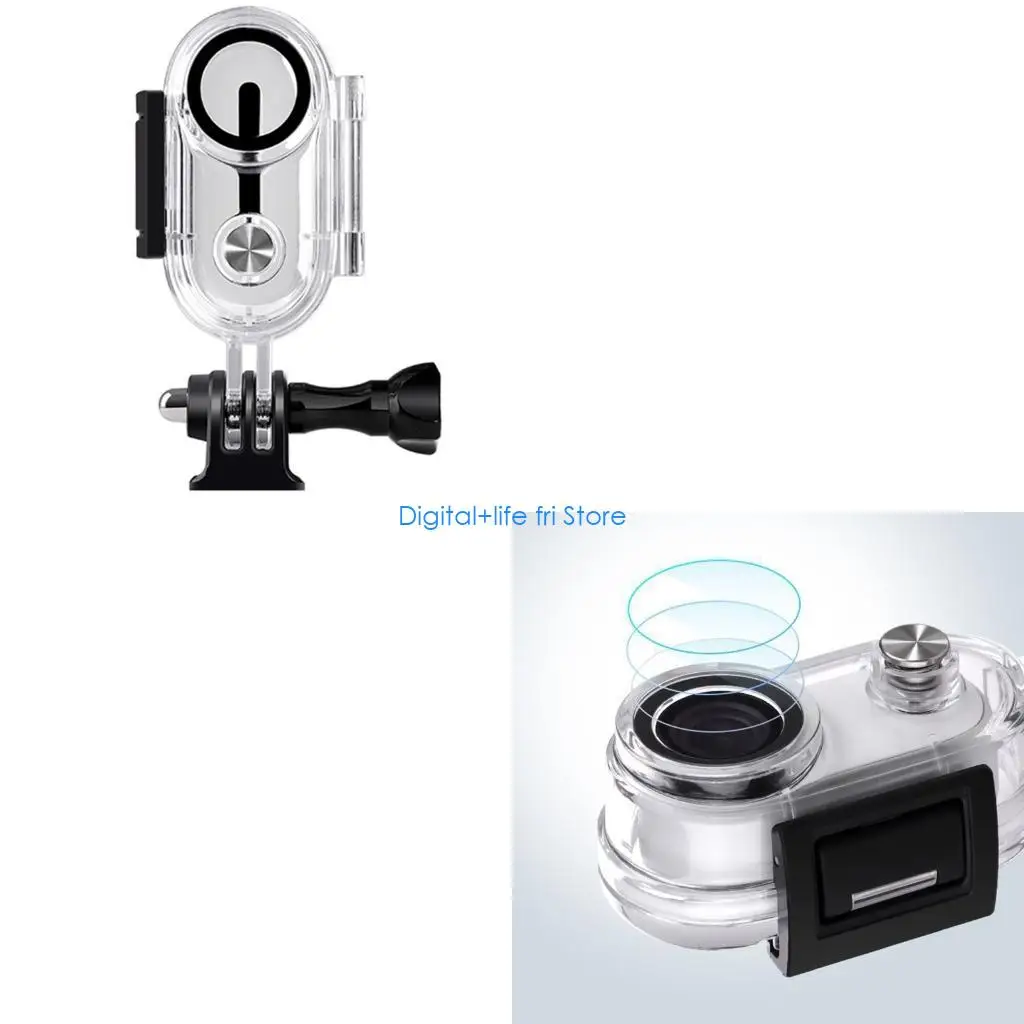 E06D High Transparents Diving Housing for GO 3S Action Cameras Quick Release Buckles With Protective Case And Tool