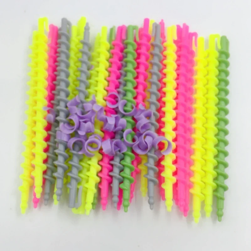 

20Pcs Plastic Spiral Hair Perm Rod Barber Hairdressing Salon Tools Durable Hair Styling Tools New Small Wave Generous 2 SIZE