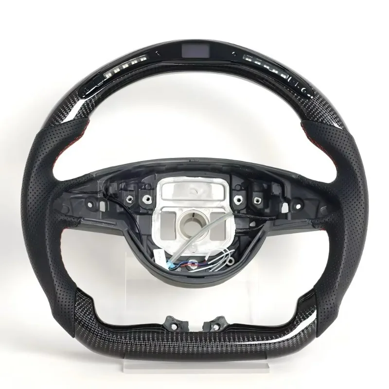 Upgraded AMG Carbon Fiber Steering Wheel With Vibration Function Car Interior Fits for Mercedes W205 2016-2018 Modification