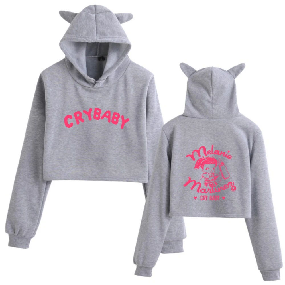 Melanie Martinez Cry Baby 2024 Cat Ears Hoodie Casual Music Fans Gift Long Sleeve Printing Girls Fashion Clothing Regular