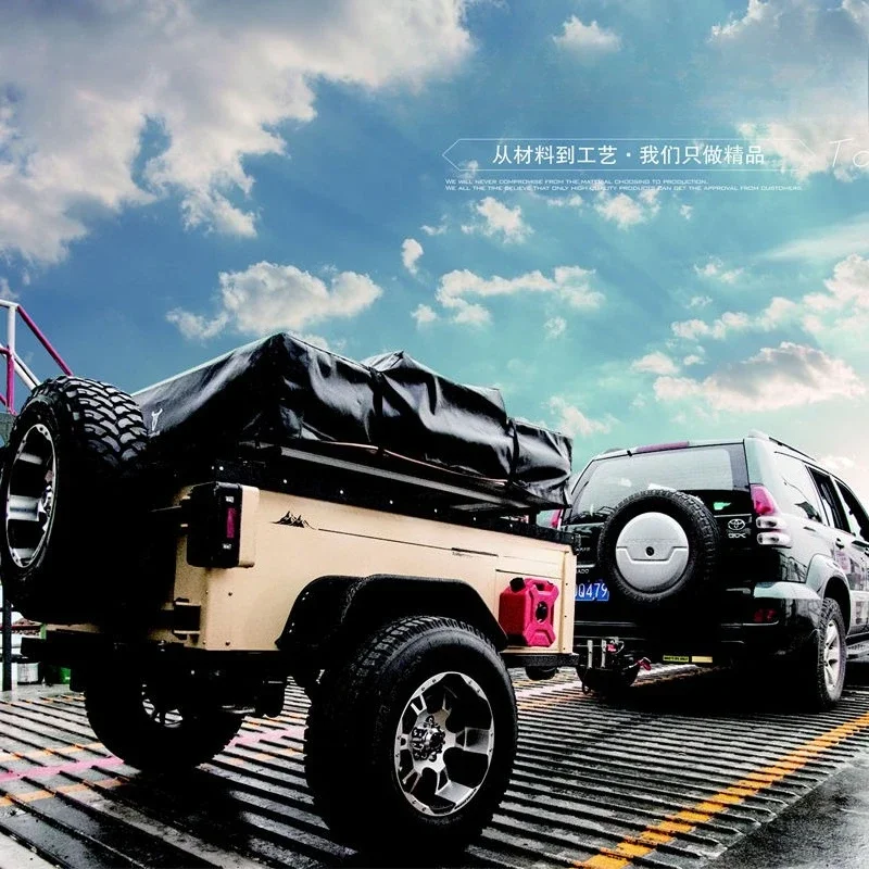 Off-road small trailer, special equipment for outdoor camping self-driving tour with tent