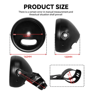 Motosiklet için Led far, 5 3/4 inç, 5.75 inç çerçeve montaj tutucu honda shadow vt 600 750 1100 vtx 1300 8 en çok satan aksesuarlar motosiklet farı 750-no. 2