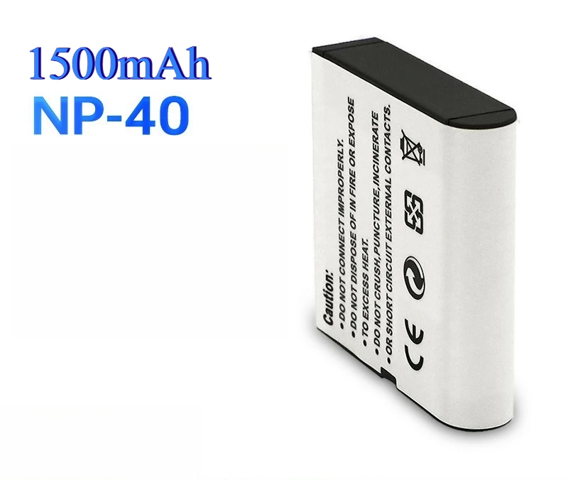 

1500mAh CNP-40 Digital Camera Battery Suitable for Casio NP-40 Battery EX-Z30 Z40 Z500 Z600 Z700 Z750 Camera Lithium Battery