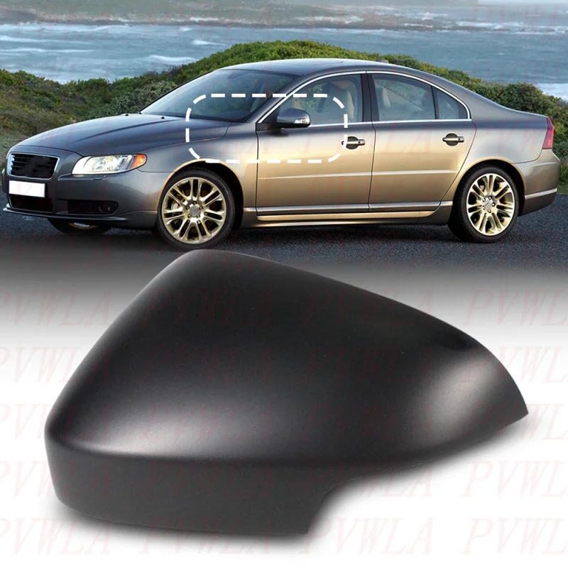 

For Volvo C30 C70 V70 S80 2009 2010 2011 1 pc Left Side Paintable Rear Mirror Housing Cover 39850533