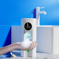 350ML Automatic induction hand sanitizer wall mounted foam gel soap dispenser USB charging distributor foam shampoo shower gel