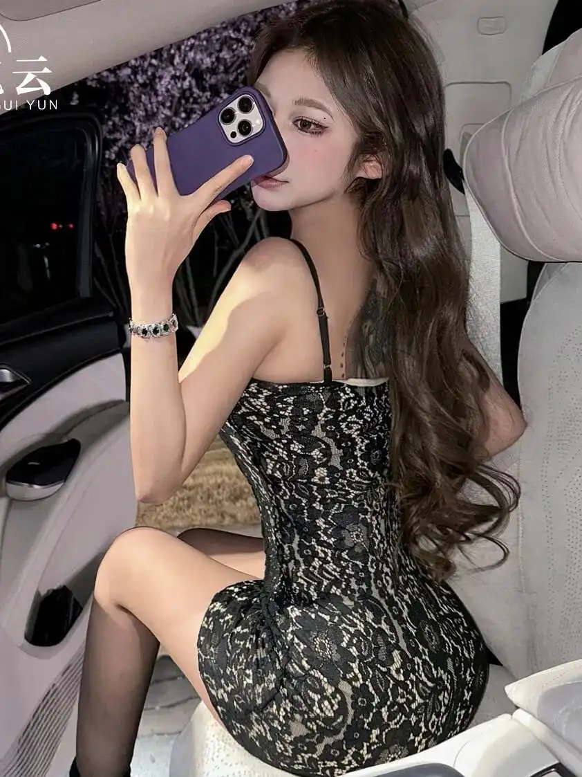 เซ็กซี่Pure Desireเผ็ดสาวแฟชั่นSlim Backless Suspenderกระเป๋าก้นชุดElegantสําหรับผู้หญิงเสื้อลูกไม้หวาน 2J3P