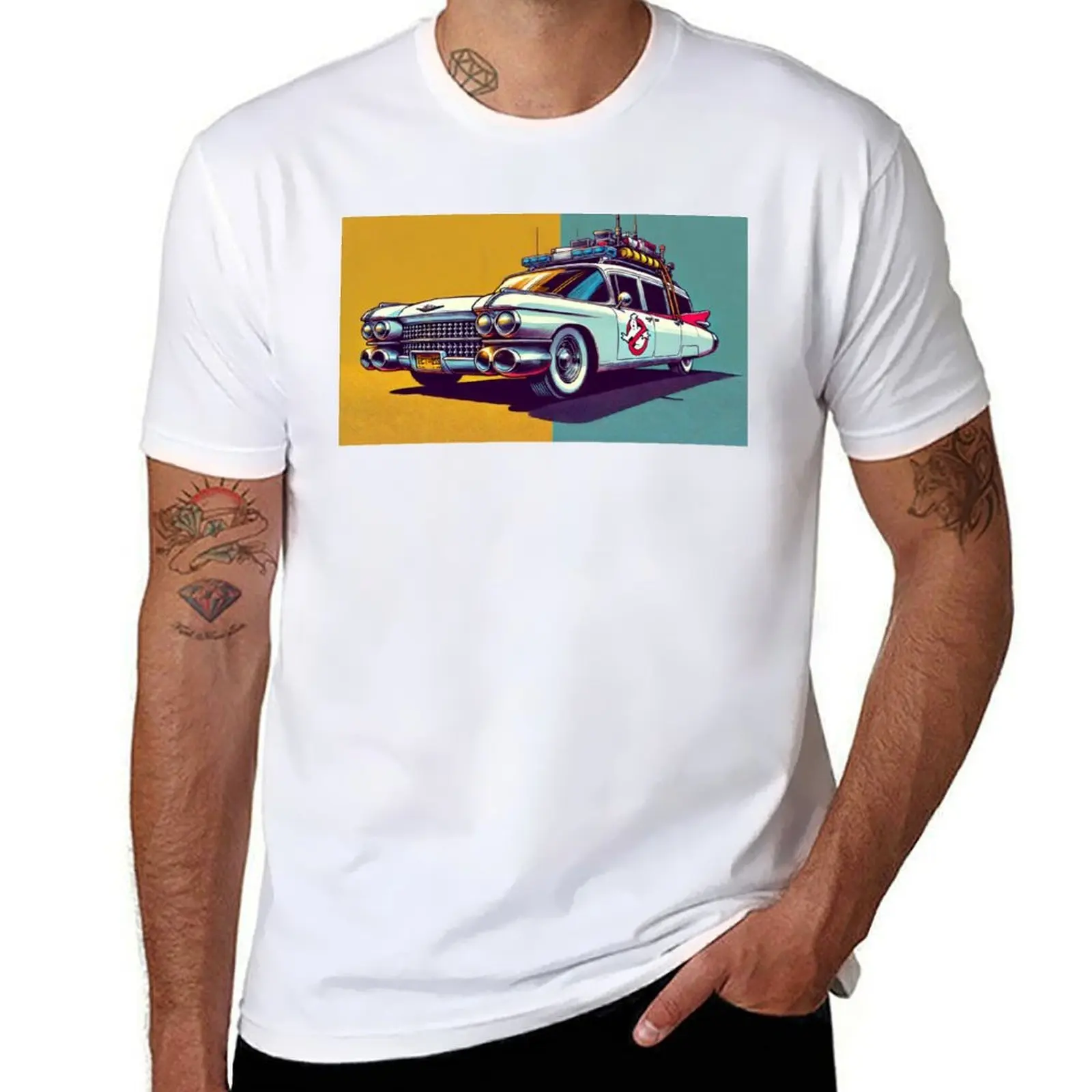

The Ectomobile Ecto-1: The Iconic Ghostbusters Car vol.16 T-Shirt man t shirts for men T-Shirt