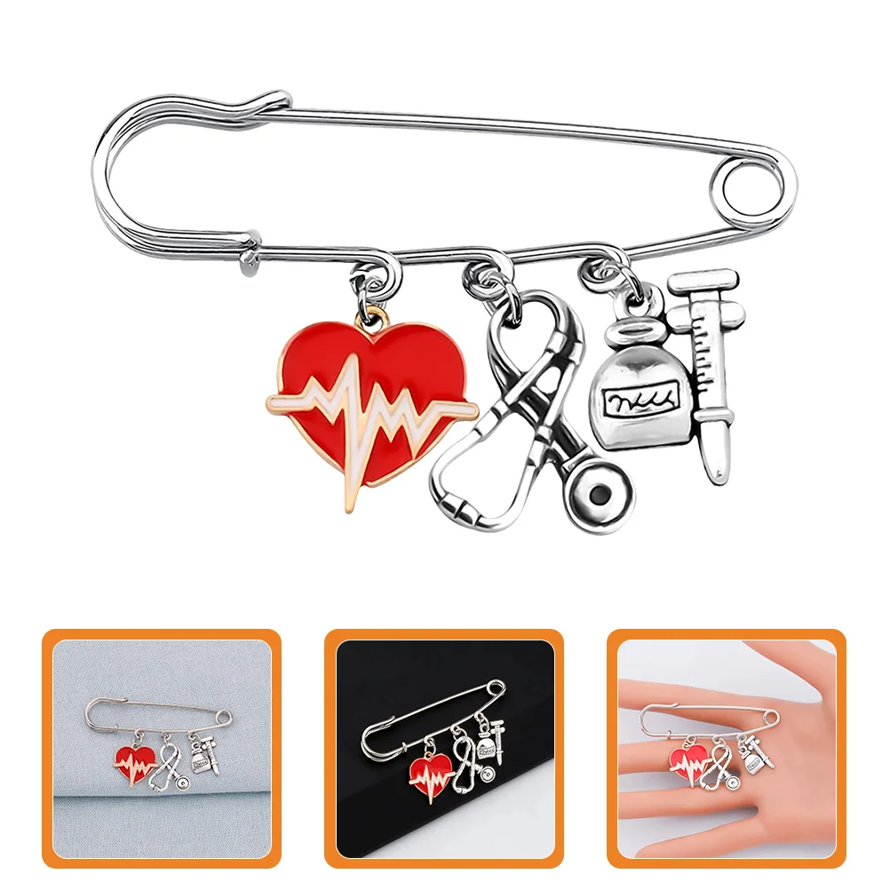 

Doctor Nurse Brooch Pin Brooches Jewelry for Women Jeans Women's and Nursing Stethoscope