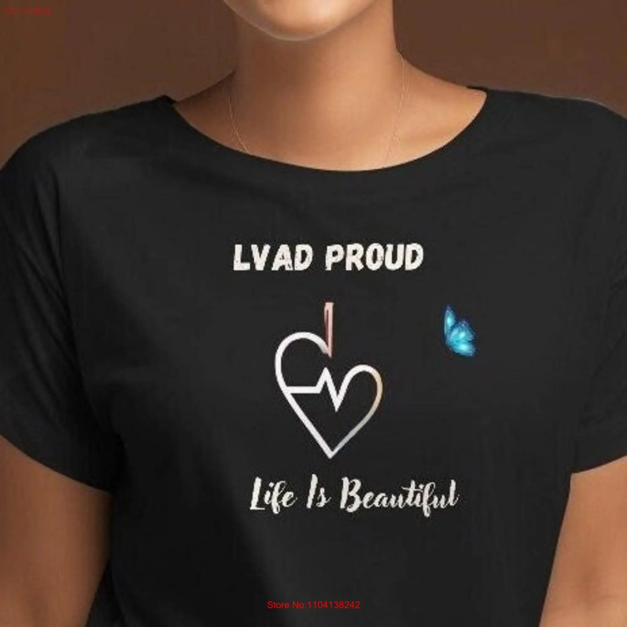 LVAD T Shirt Life Saving A Heart Reborn is Beautiful Enjoy long or short sleeves