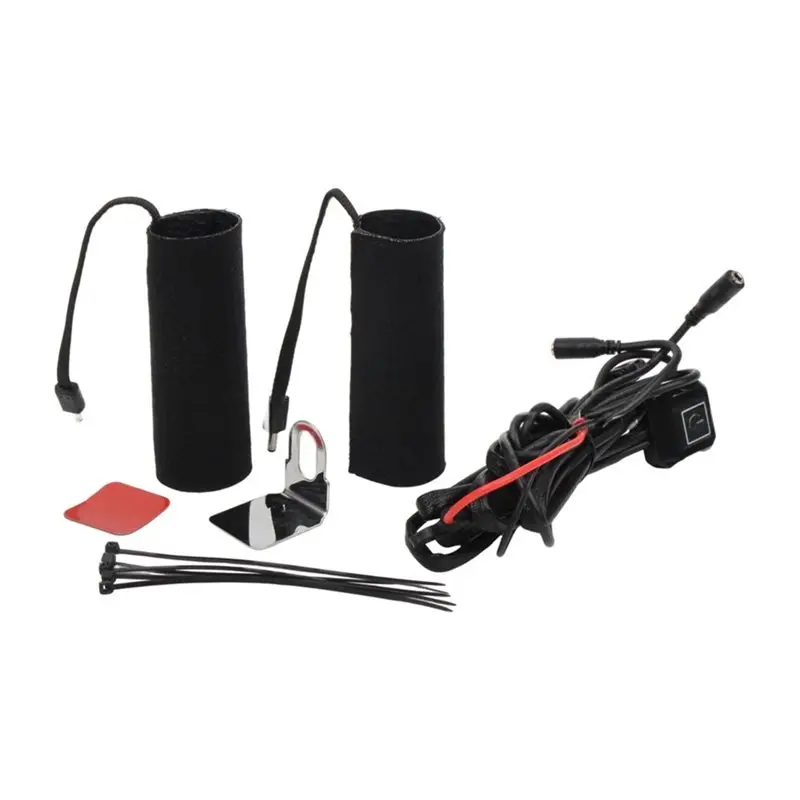 12V Motorcycles Heated Handles Grips 3 Adjustable Temp Heated Handle Grips Snowmobile ATV Handlebar Heater Warmer Kit