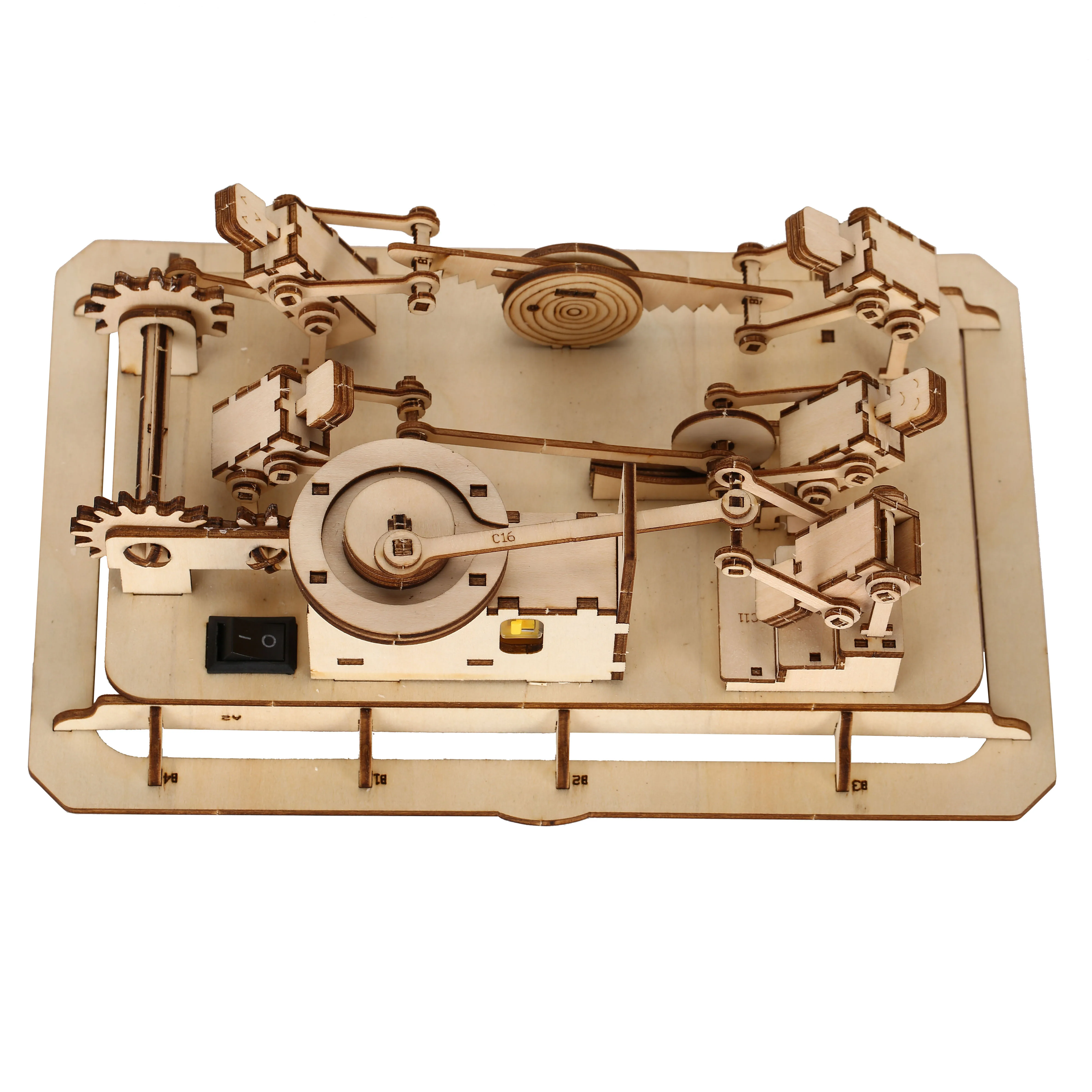 ปริศนาไม้3D โมเดลสเกลชุดโมเดล DIY ของขวัญงานฝีมือของตกแต่งบ้านชุดโมเดลเครื่องจักรกลของเล่นก่อสร้าง