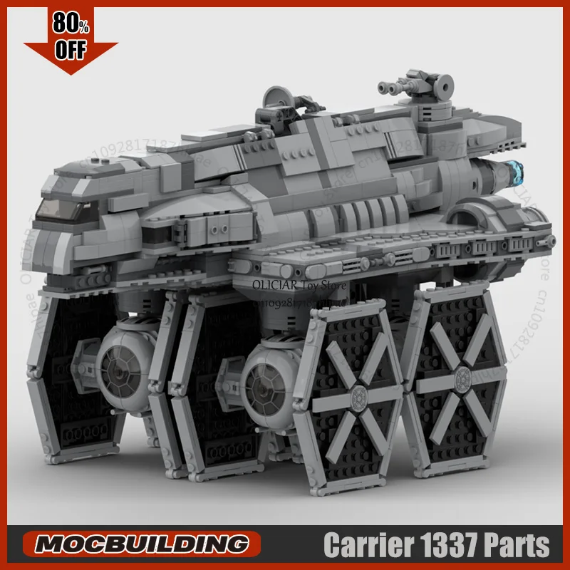 

Space Movie Imperial Assault Carrier Model MOC Building Blocks Transport Technology Bricks DIY Assemble Display Toys Xmas Gifts