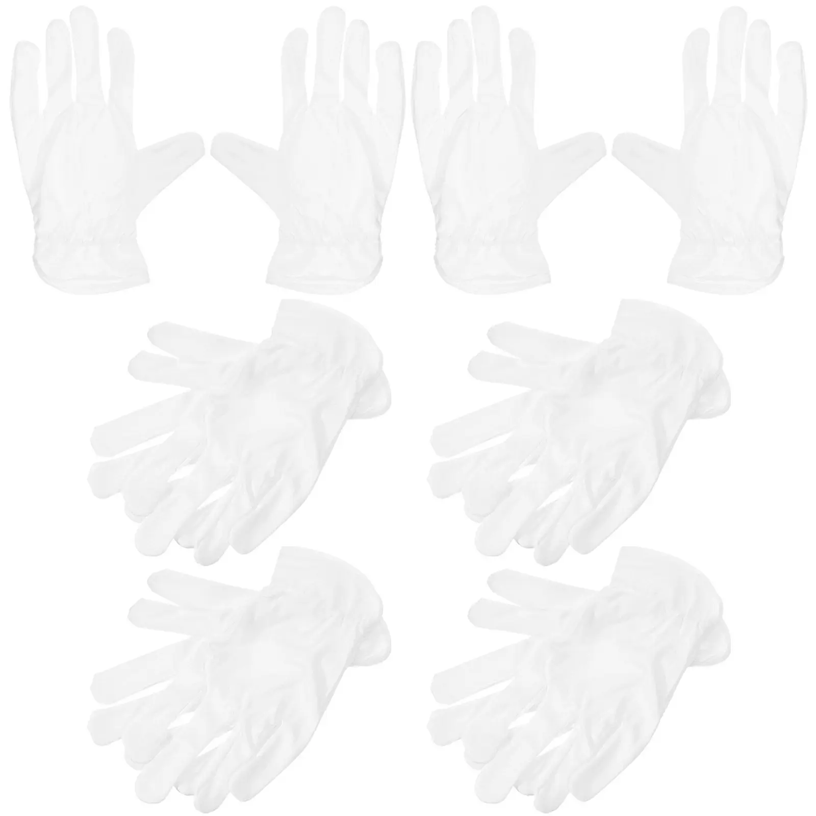 6Pairs Microfiber Gloves Jewelry Inspection Coin Handling Anti Static Gloves Dust Free Comfortable for Men Women