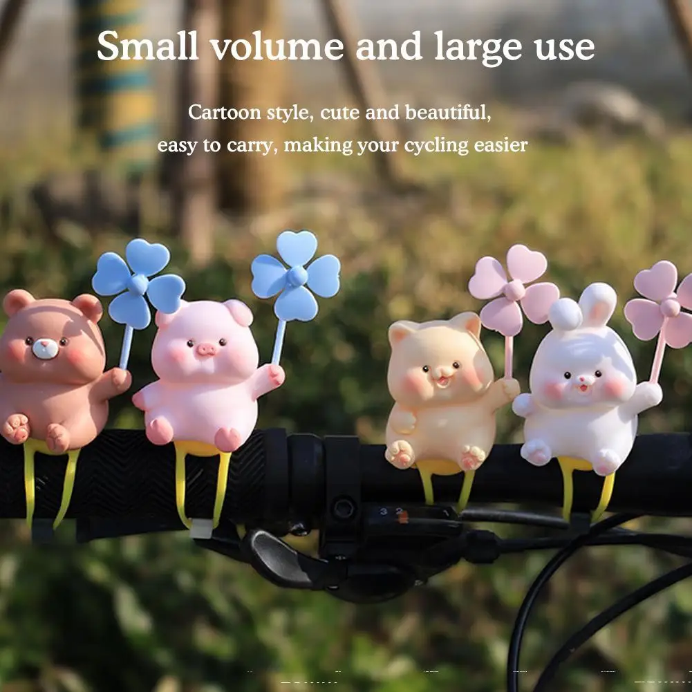 Cute Cartoon Animal Bicycle Handlebars Ornaments Kids Mountain Road Bike Handlebar Decorative Products D7z4