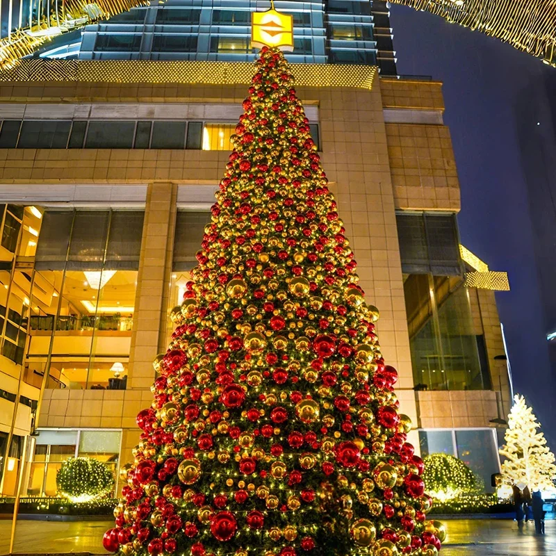 

High Quality Commercial PVC Artificial LED Christmas Tree Giant 20 30 40 50 Feet for Outdoor Activity Venue Large Christmas Tree