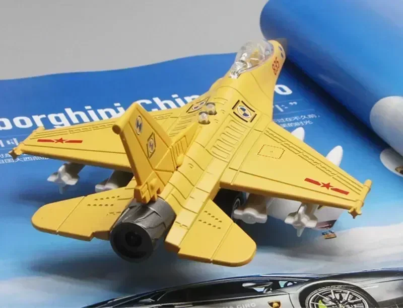 

Air Force F-16 fighter airplane alloy model military enthusiast collection featuring electronic sound light effects child gift