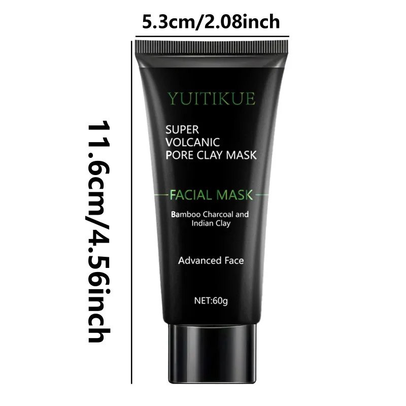 قناع الطين البركاني - يحتوي على النياسيناميد والجلسرين وحمض الهيالورونيك وحمض اللاكتيك والترطيب والتحكم في الزيت، وتنظيف f #6