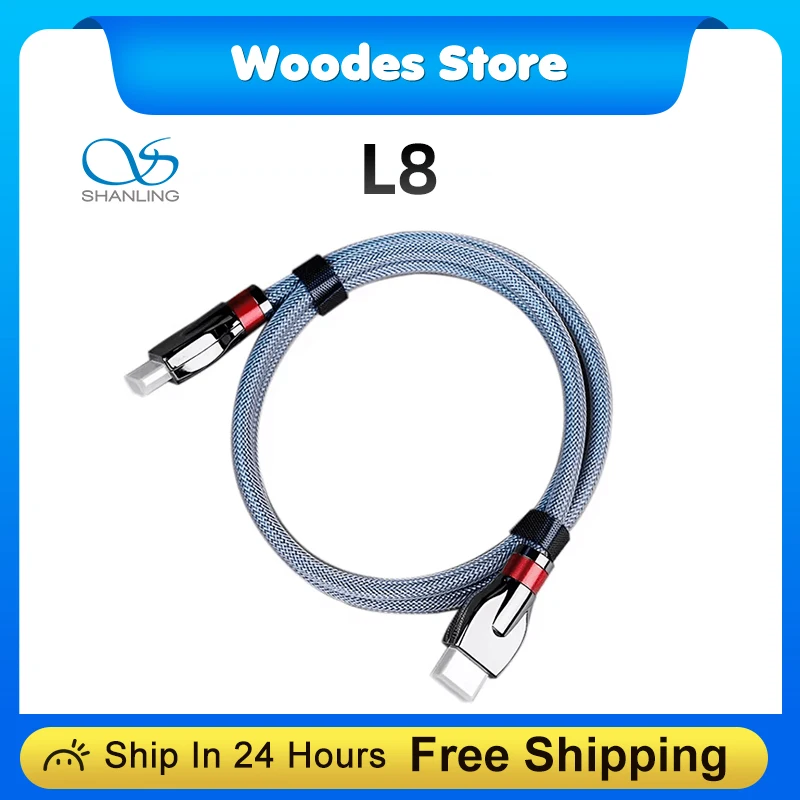 SHANLING L8 I2S-LVDS Цифровой соединительный аудиокабель для CD-плеера/AMP/DAC вокруг 100 см