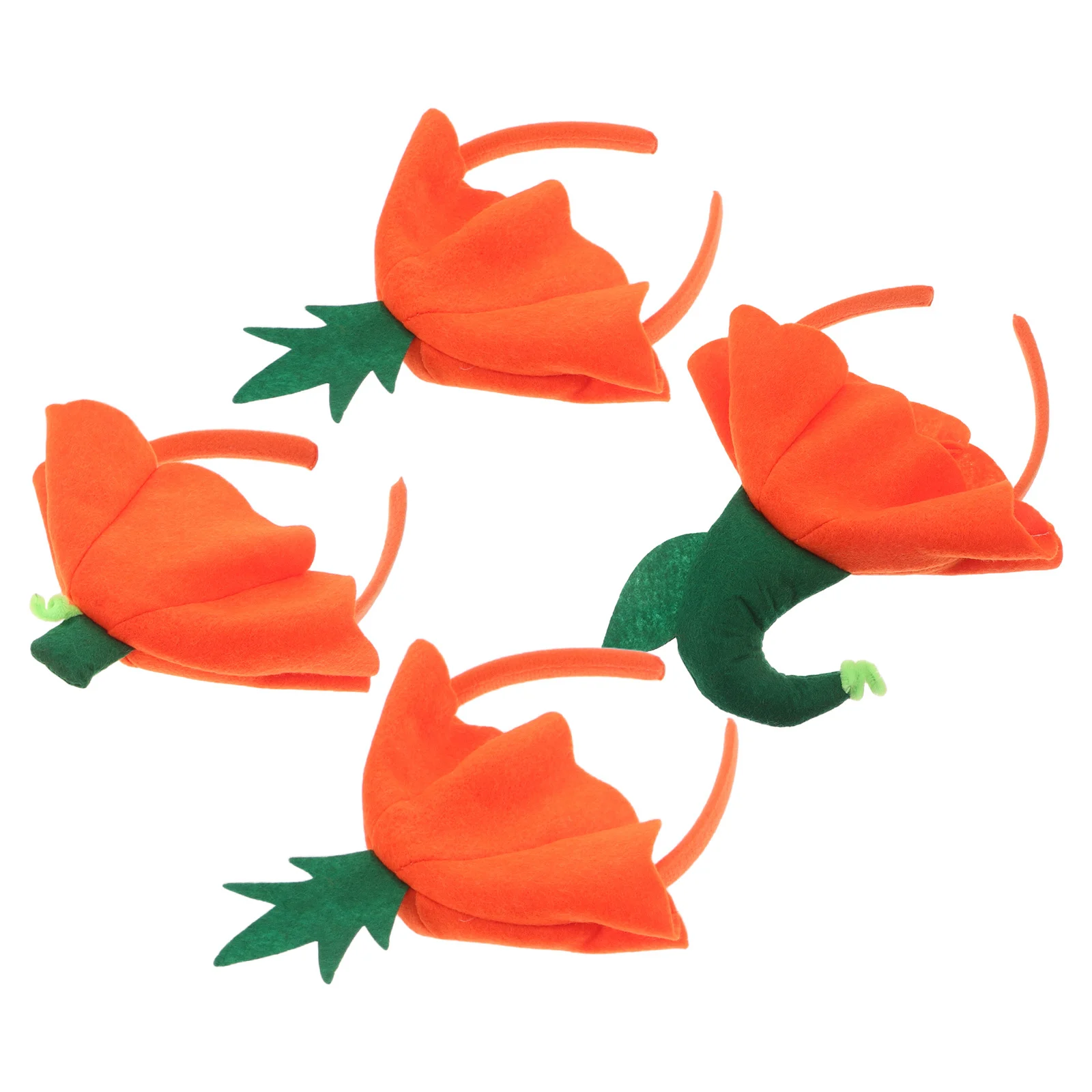 4 Stück Kürbis Stirnband Kinder Herbst Festival Zubehör Party Foto Requisiten Thanksgiving Cosplay Haarband Mädchen Haarschleife Dekor