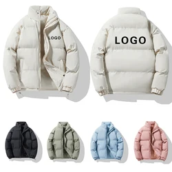 Winter Down Jacket With Logo Printed Outdoor Men's Women's Sports Camping Thick Warm Jacket
