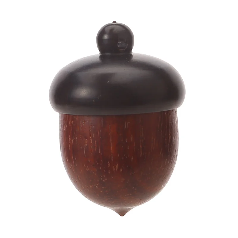 Ebony Wood With Pearwood Hazelnut Acorns Colour Blocking Wood Kernel Pine Cone Ebony DIY Pendant Pendant Accessories