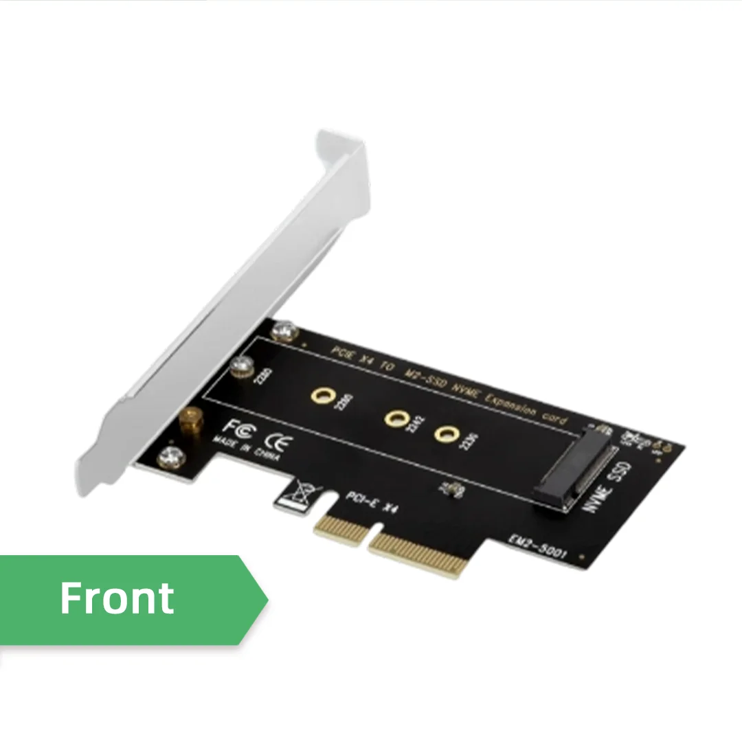 M.2 NVME to PCIe 3.0 X4 Adapter Card M Key M2 SSD PCI-E 3.0 X4 Expansion Card NVMe Converter Support 2230 2242 2260 2280 SSD