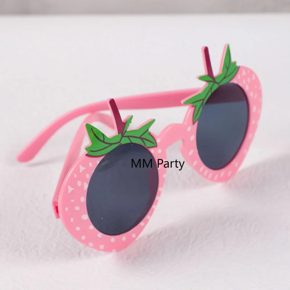 1Pcs Sweet Strawberry Glasses Summer Fruit Party Sunglasses Photo Props for Kids Birthday Baby Shower Party Favors Decoration