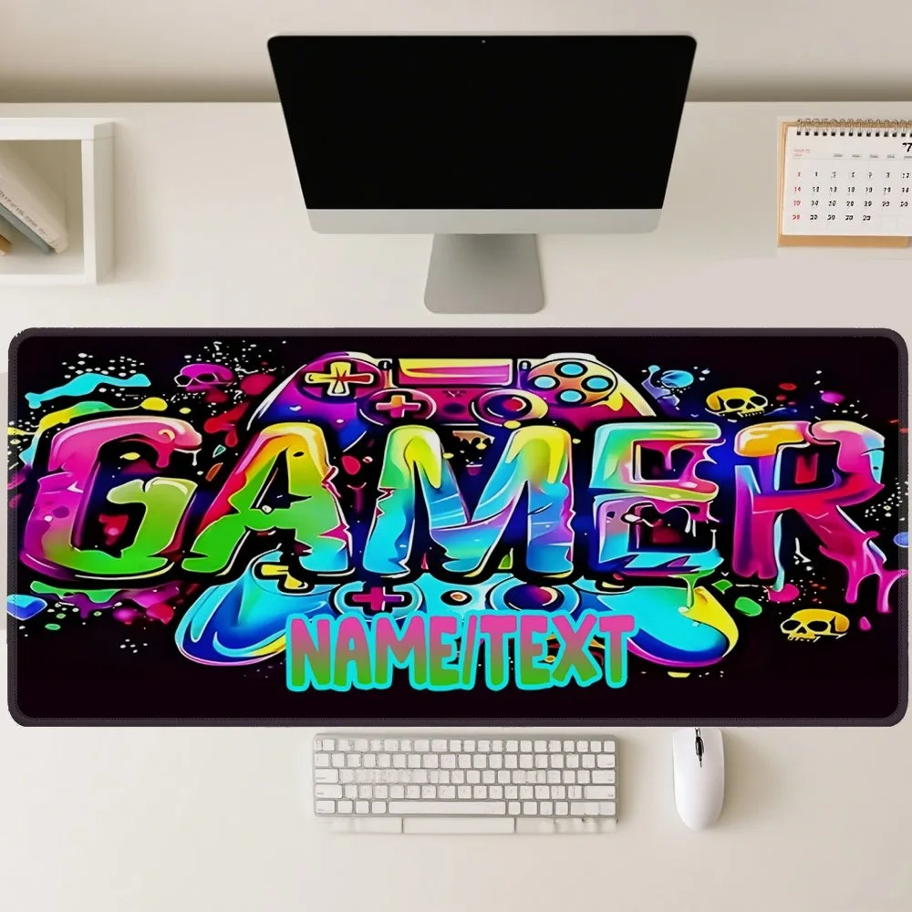 Customizable Large Mouse Pad for Keyboard Controller Gaming Mouse, Office PC Game Console Mat, Washable Rubber Gift for Family