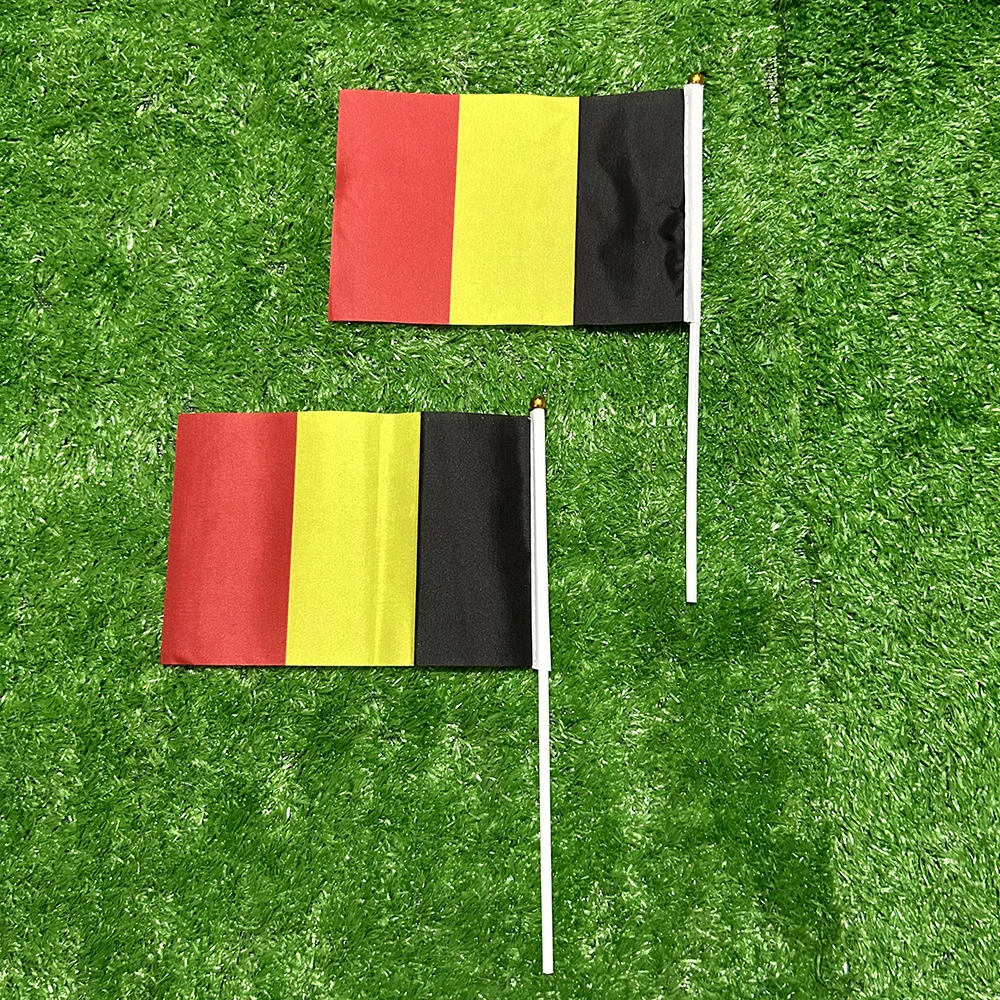 Bandera belga de mano 14x21 cm - para actividades deportivas - imagen 5