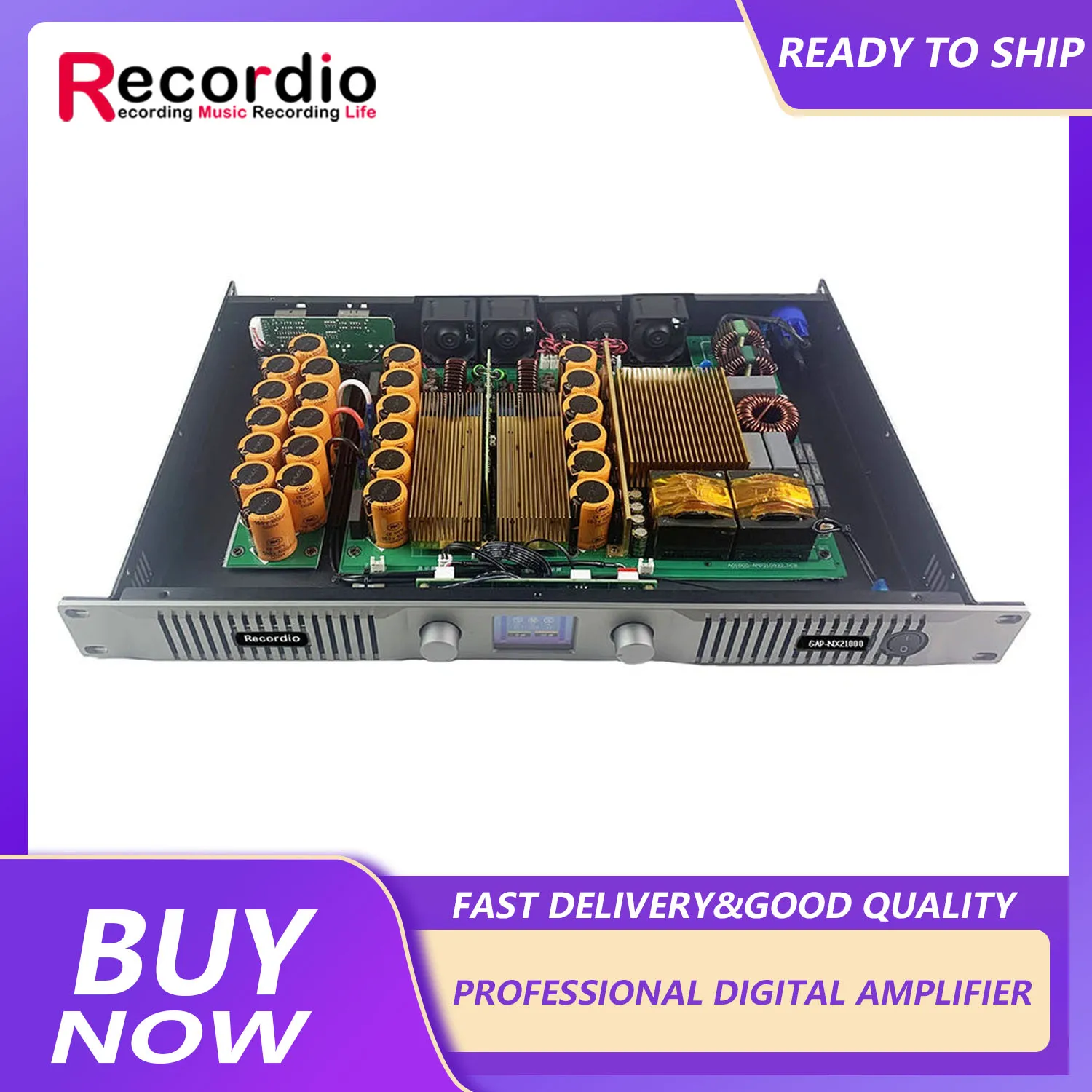 

GAP-NX21000 Recordio High quality power amplifier professional digital amplifier power amplifier for Disco outdoor concerts