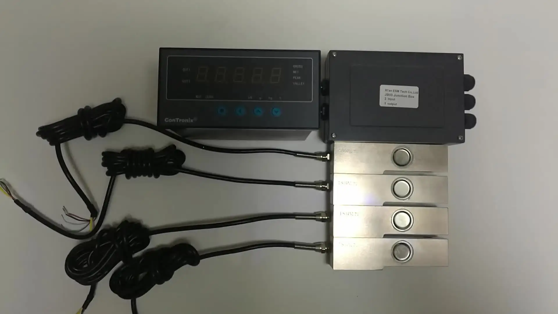 Weighing system junction box for load sensors load cell connection box