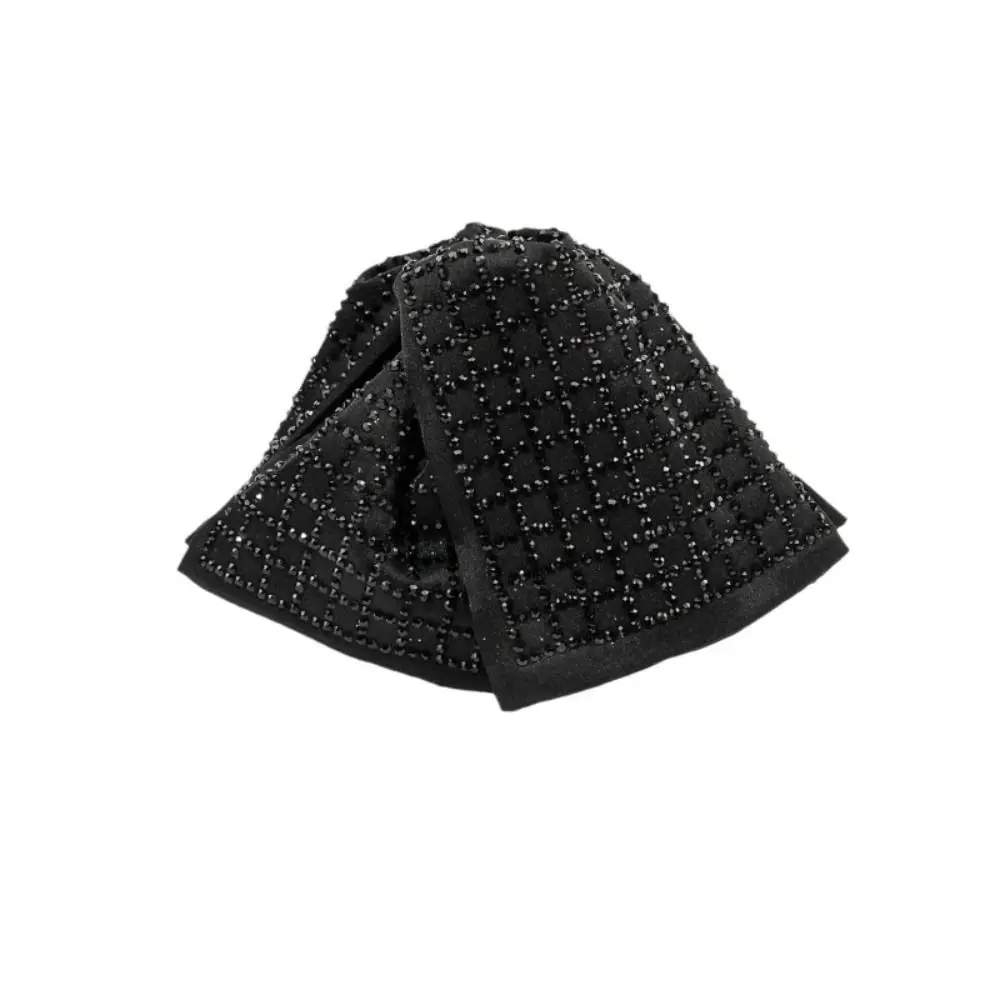 

Black Fabric Memorial Black Hair Claw Big Bow Temperament Claw Clamp Elegant Hairpins Hair Ornament For Funerals and Mourning