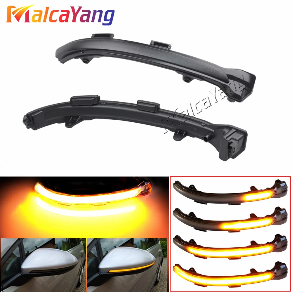 Dynamic Turn Signal Led Rearview Mirror Indicator Light For-Vw Golf Mk7 7.5 7 Gti R Gtd