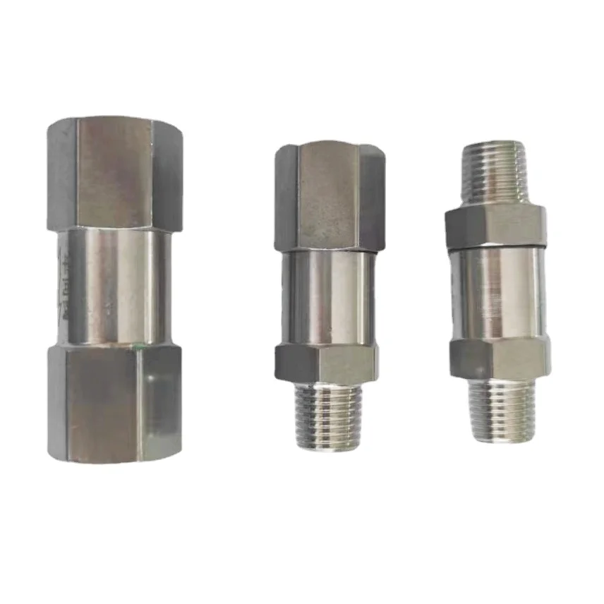 1/8" 1/4" 3/8" 1/2" 3/4" 1" BSP NPT Weiblich Männlich Einweg-Rückschlagventil Rückschlagventil Inline 304 Edelstahl Wasser Gas Dampf Öl – Detail 1