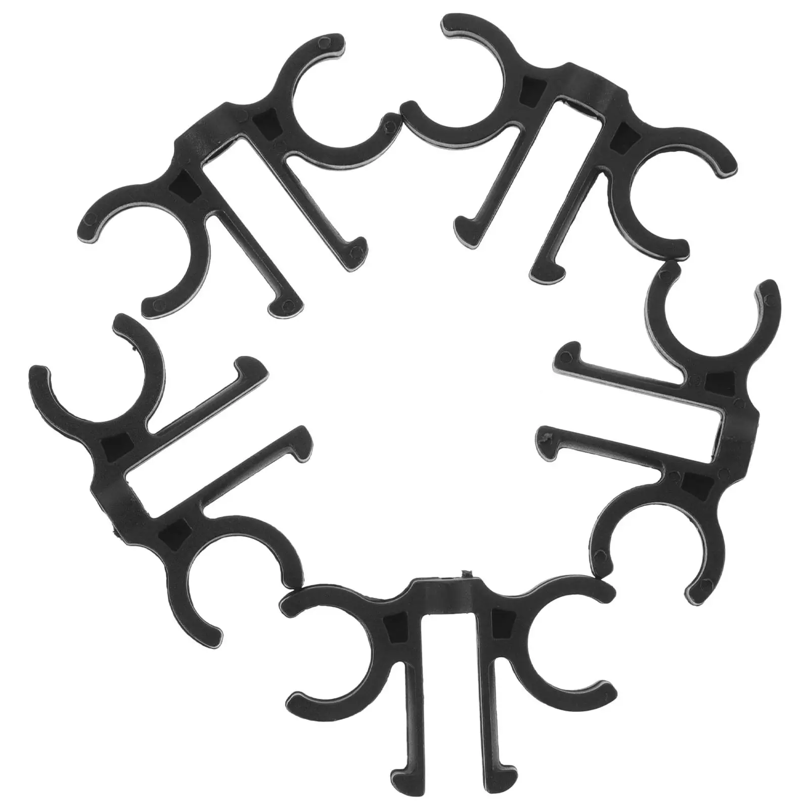 

5 Pcs Double Pole 8 Figure Buckle for Trekking Travel Clamps Woodwork Pvc Fishing Rod Storage Clips