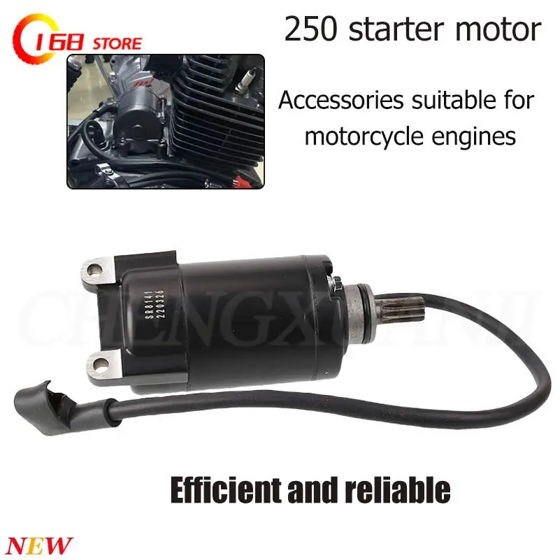 

Durable and sturdy starter motor 250 is a reliable accessory suitable for motorcycle engines