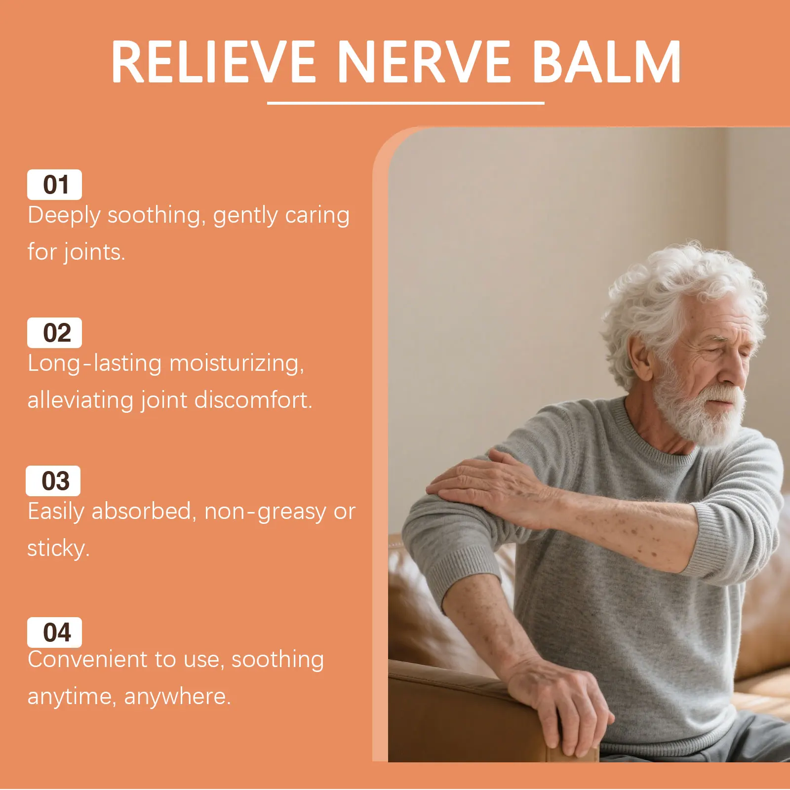 Nerve Soothing Cream Quickly Relieves Joint Pain And Discomfort Gentle Care For Knee And Shoulder Joints Muscle Care Cream 50g